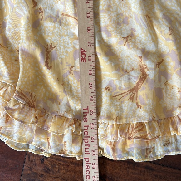 Angel Biba | Kirra Puff sleeve ruched bodice botanic print dress - Picture 8 of 15